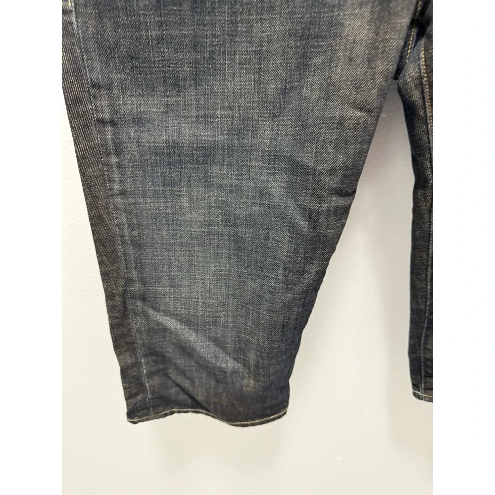 Levi's Capital E Denim Shorts Mens 31 Long Below‎ Knee Dark Wash Jeans USA Levis